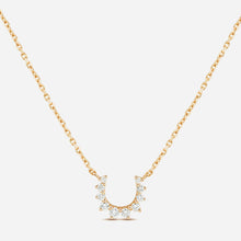 Confidence Necklace in 9k Yellow Gold with White Diamonds