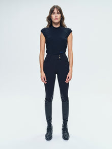 Totem Technical Short Sleeve Top in Black