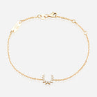 Confidence Bracelet in 9k Yellow Gold with White Diamonds