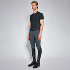 Jersey Mesh T-Shirt in Black