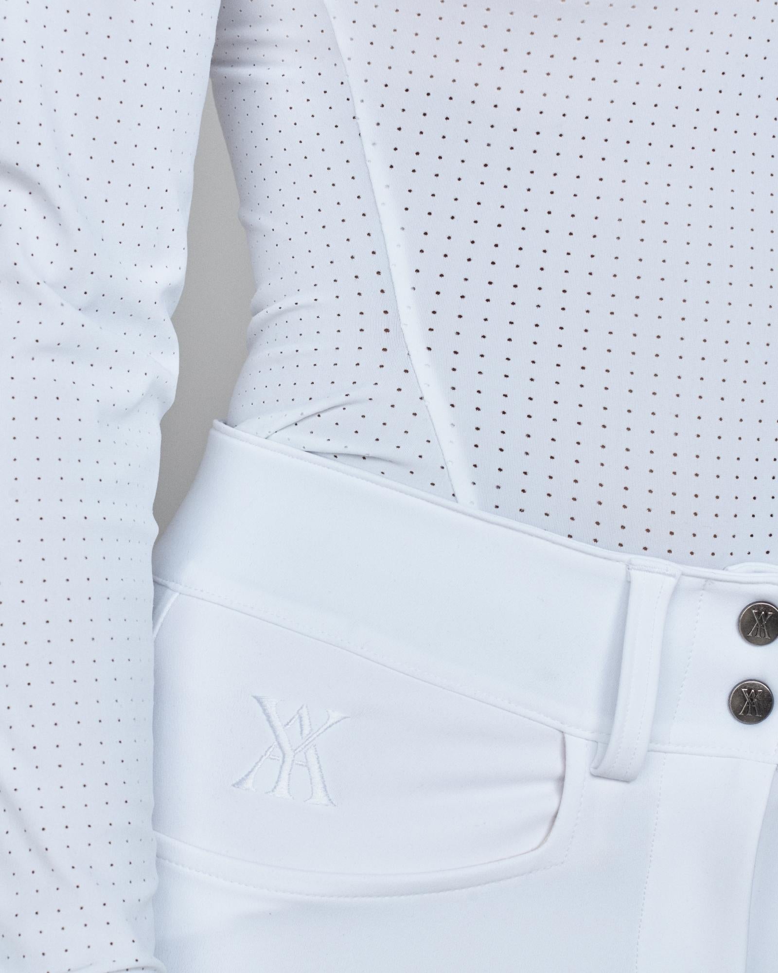 Timeless Mesh Show Shirt in White
