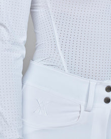 Timeless Mesh Show Shirt in White