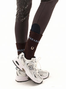2 Pack Molsy Socks in Tennis Green & Dark Brown