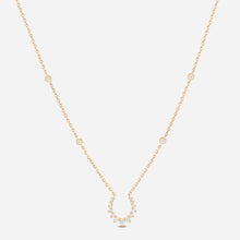 Double Confidence Necklace in 18k Yellow Gold with White Diamonds